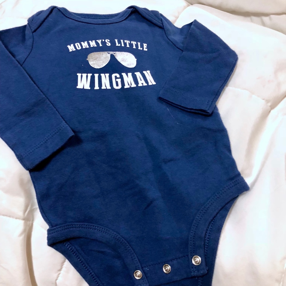 mommy's little wingman onesie